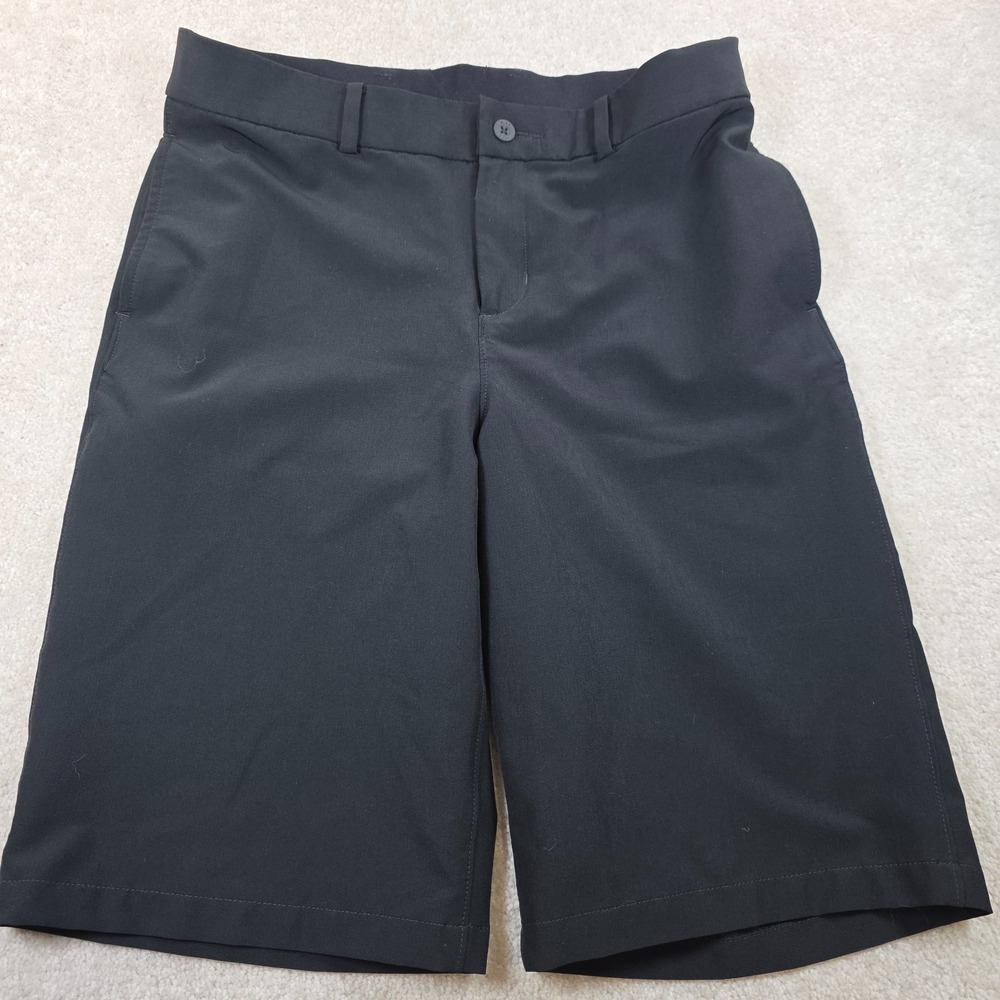Nike Shorts Mens XL Black Mens Stretch Activewear Logo Slash Pocket Quick Dry